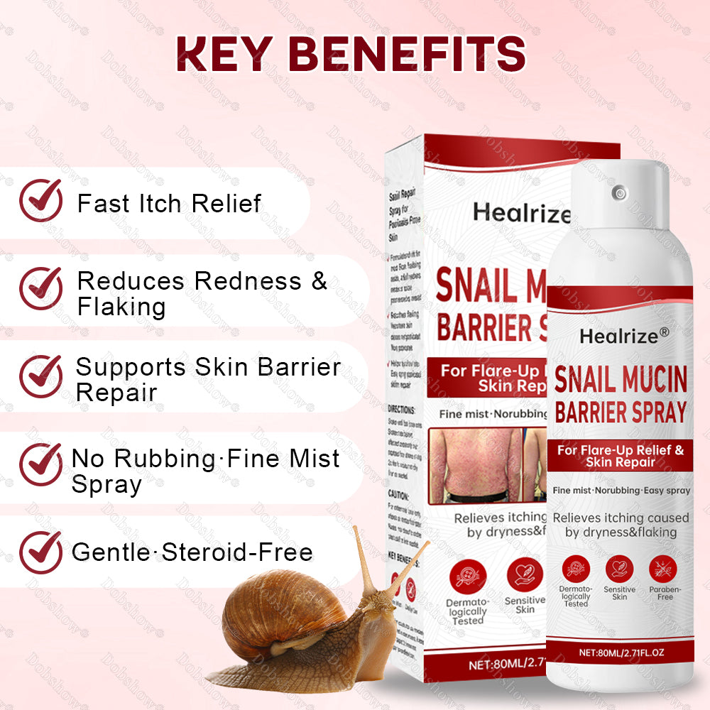 ·Healrize® Snail Mucin Barrier Spray for Flare-Up Relief & Skin Repai