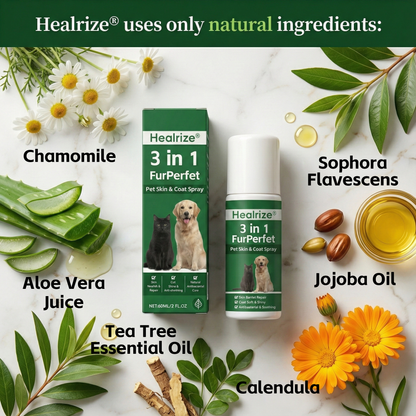 Healrize® 3 in 1 FurPerfect Pet Skin & Coat Spray🌿