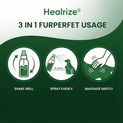 Healrize® 3 in 1 FurPerfect Pet Skin & Coat Spray🌿