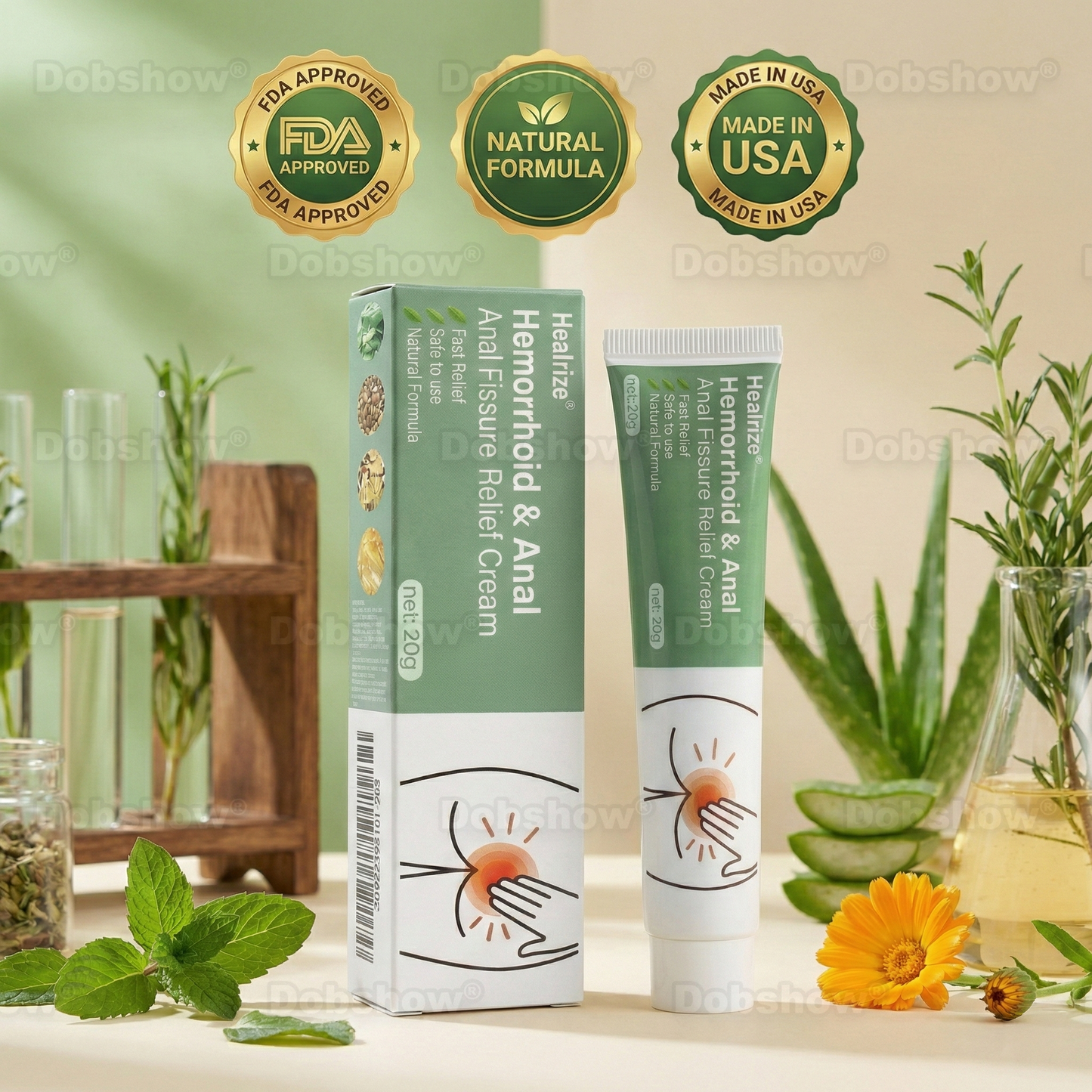 `Healrize® Hemorrhoid & Anal Fissure Relief Cream