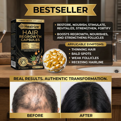 Best Seller 🎉limited-time discount| Healrize® Hair Regrowth Capsules 💖Revive Follicles, Boost Hair Volume