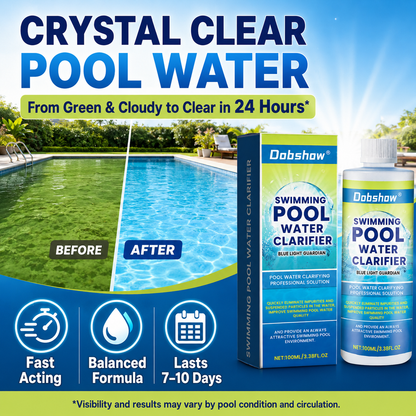🎉Special limited-time discount🎉Dobshow®  Swimming Pool Water Clarifier-Ultra-concentrated and odor-free: 24-hour rapid algae rescue for long-lasting clarity and crystal-clear water🔥Best Seller🔥