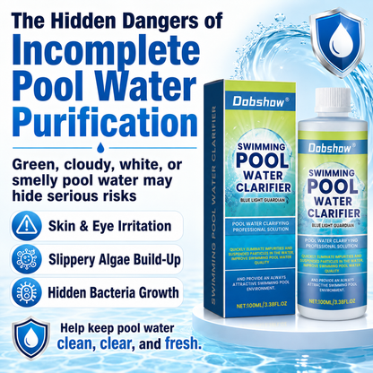 🎉Special limited-time discount🎉Dobshow®  Swimming Pool Water Clarifier-Ultra-concentrated and odor-free: 24-hour rapid algae rescue for long-lasting clarity and crystal-clear water🔥Best Seller🔥