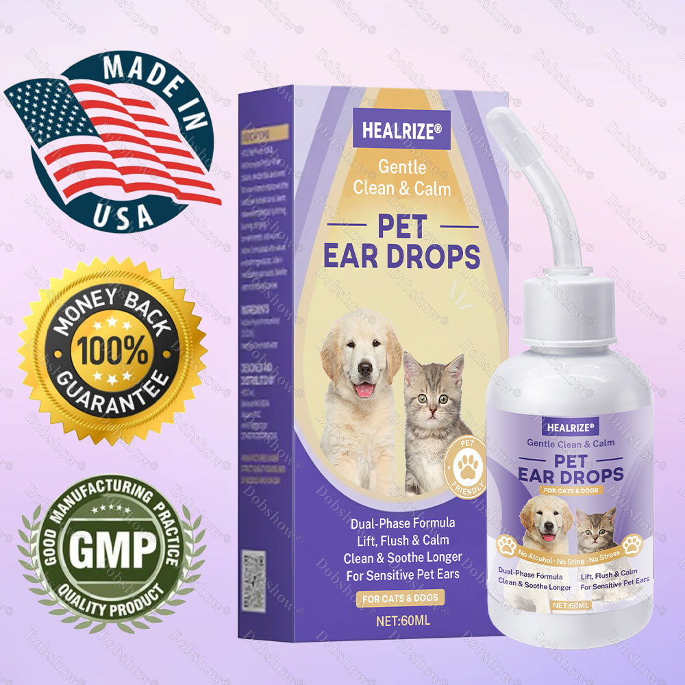 Healrize® Gentle Clean & Calm Pet Ear Drops