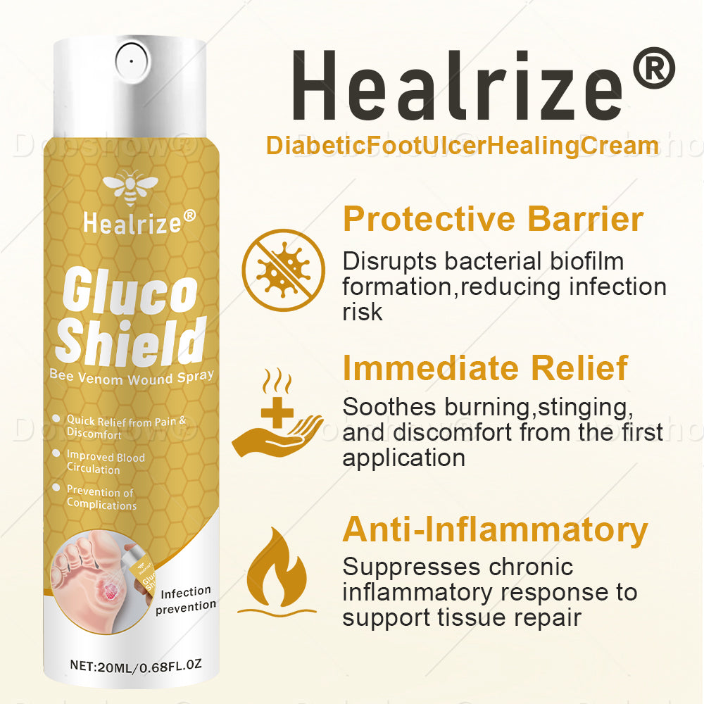 🔥Best Seller🔥Healrize® GlucoShield Bee Venom Wound Spray 🎉Special limited-time discount