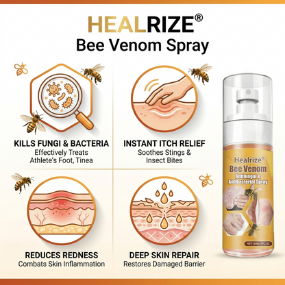 🔥Best Seller🔥Healrize® Bee Venom Antifungal & Antibacterial Spray– Advanced Skin Recovery for Psoriasis & Eczema🎉Special Limited Time 50% OFF