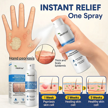 `Healrize® Magnesium Botanical Spray – Advanced Skin Recovery for Psoriasis & Eczema | Rapid Soothing, Steroid-Free