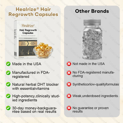 🔥𝙇𝙞𝙢𝙞𝙩𝙚𝙙-𝙏𝙞𝙢𝙚 𝙊𝙛𝙛𝙚𝙧 | Healrize® Hair Regrowth Capsules | Nano Penetration, Deep into Hair Roots