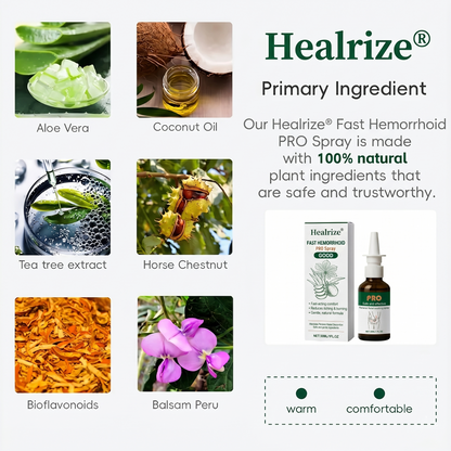 🔥Best Seller🔥Healrize® Fast Hemorrhoid PRO Spray-Stop Bleeding, Shrink Lumps, Instant Cool Comfort🎉Special limited-time discount