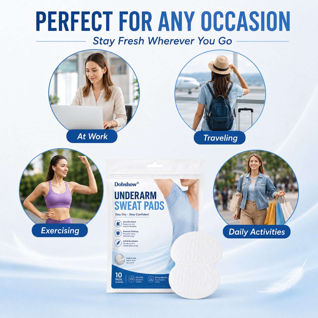 `Dobshow® Underarm Sweat Pads