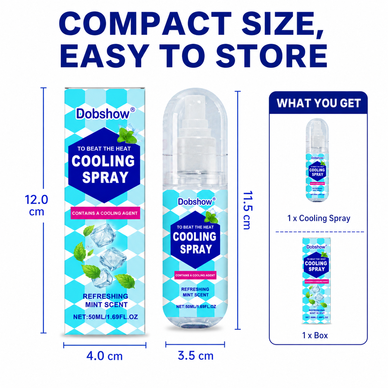 `Dobshow® Body Cooling Spray,Cool Spray for Summer