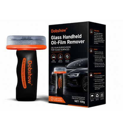 🎉Special limited-time discount🎉Dobshow®Glass Handheld Oil-Film Remover-Crystal-Clear Vision, Stubborn Oil-Film Dissolving, Rain-Streaking Prevention,Night-Glare Elimination🔥Best Seller🔥