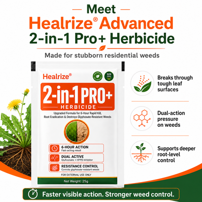 🎉Special limited-time discount🎉Healrize® Advanced 2-in-1 Pro+ Herbicide-Upgraded Formula for 6-Hour Rapid Kill, Root Eradication & Destroys Glyphosate-Resistant Weeds🔥Best Seller🔥