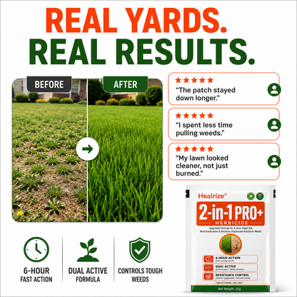 🎉Special limited-time discount🎉Healrize® Advanced 2-in-1 Pro+ Herbicide-Upgraded Formula for 6-Hour Rapid Kill, Root Eradication & Destroys Glyphosate-Resistant Weeds🔥Best Seller🔥