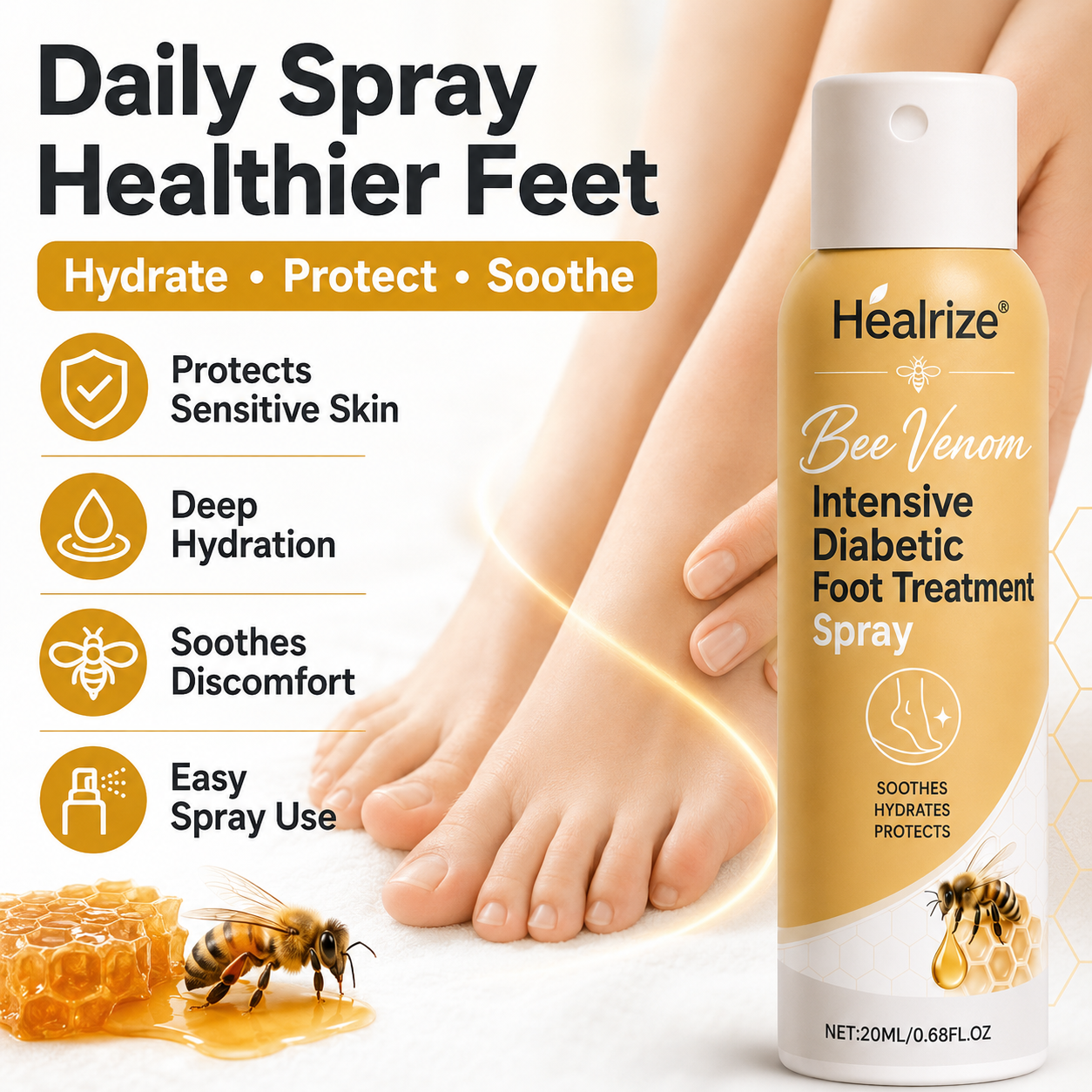 Healrize®Bee Venom Intensive Diabetic Foot Treatment Spray