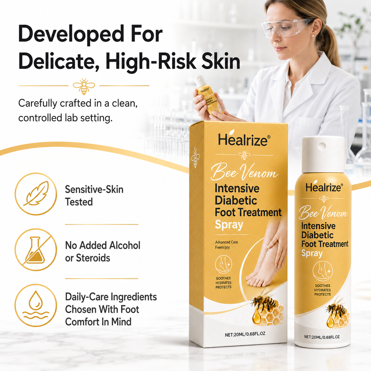 Healrize®Bee Venom Intensive Diabetic Foot Treatment Spray