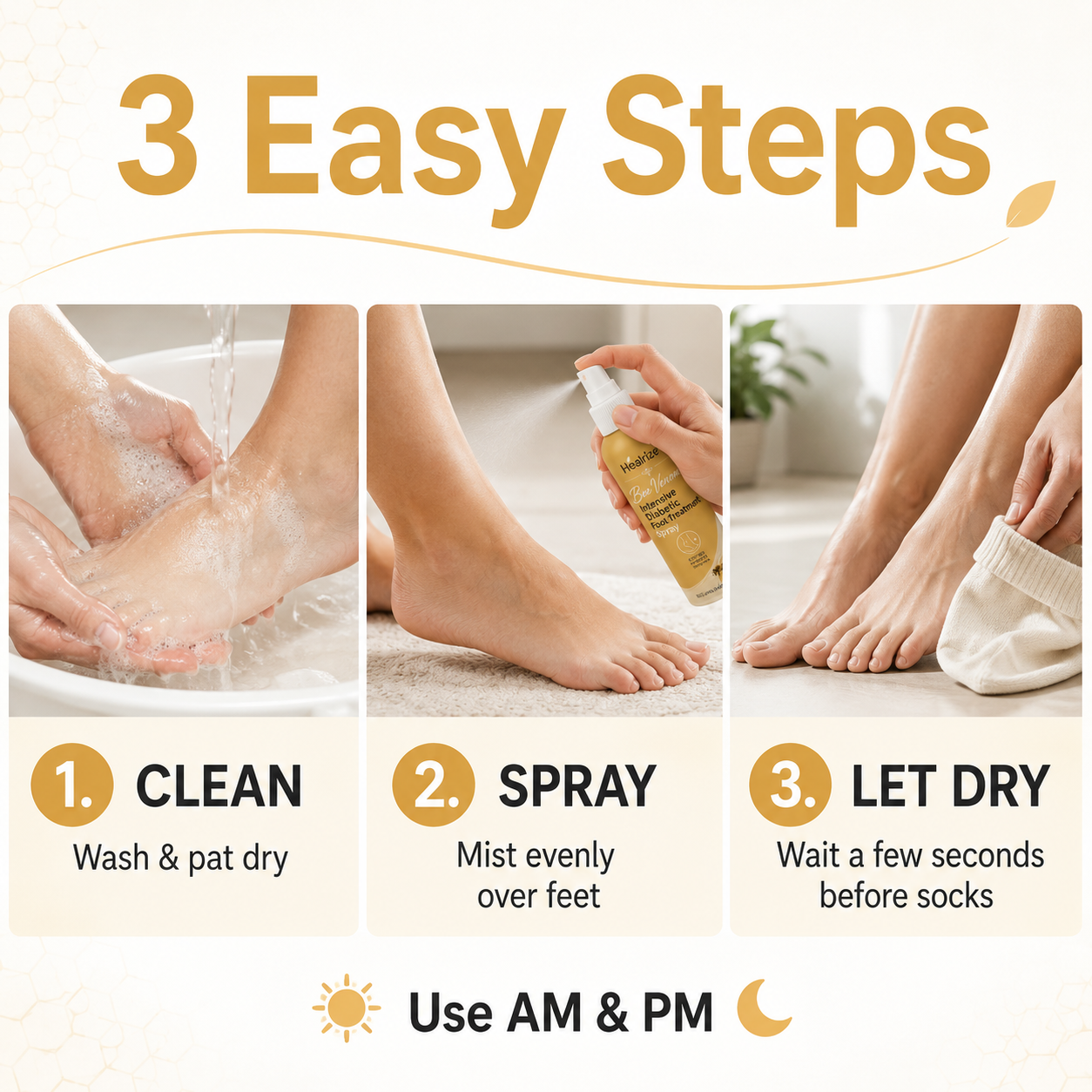 Healrize®Bee Venom Intensive Diabetic Foot Treatment Spray