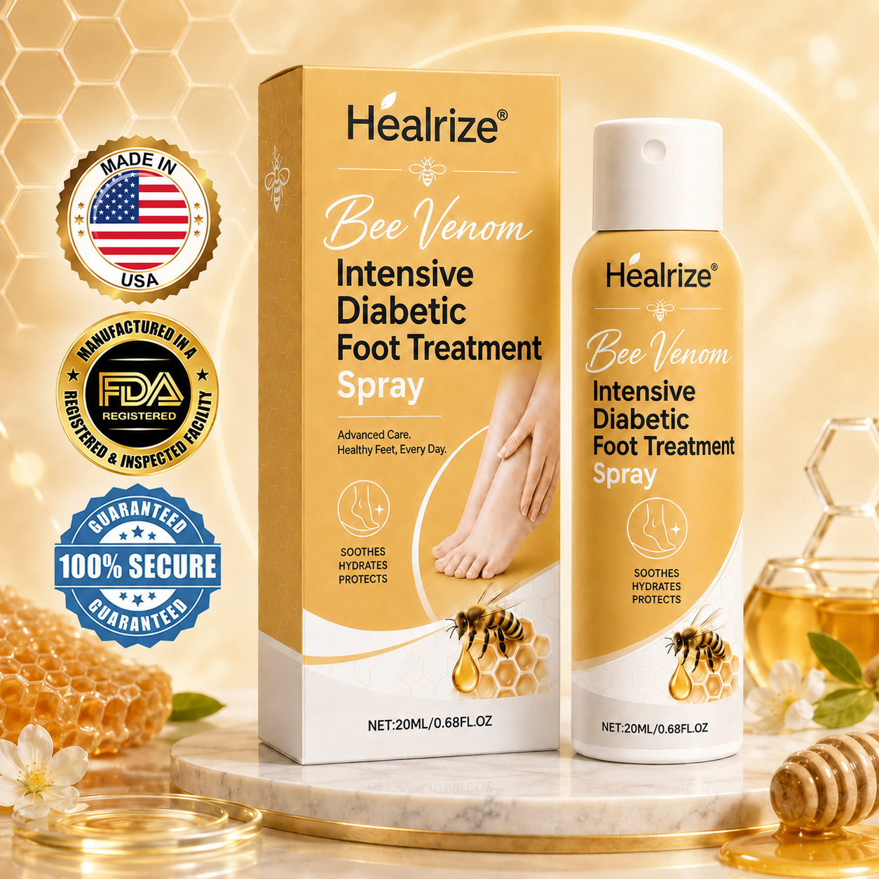 Healrize®Bee Venom Intensive Diabetic Foot Treatment Spray