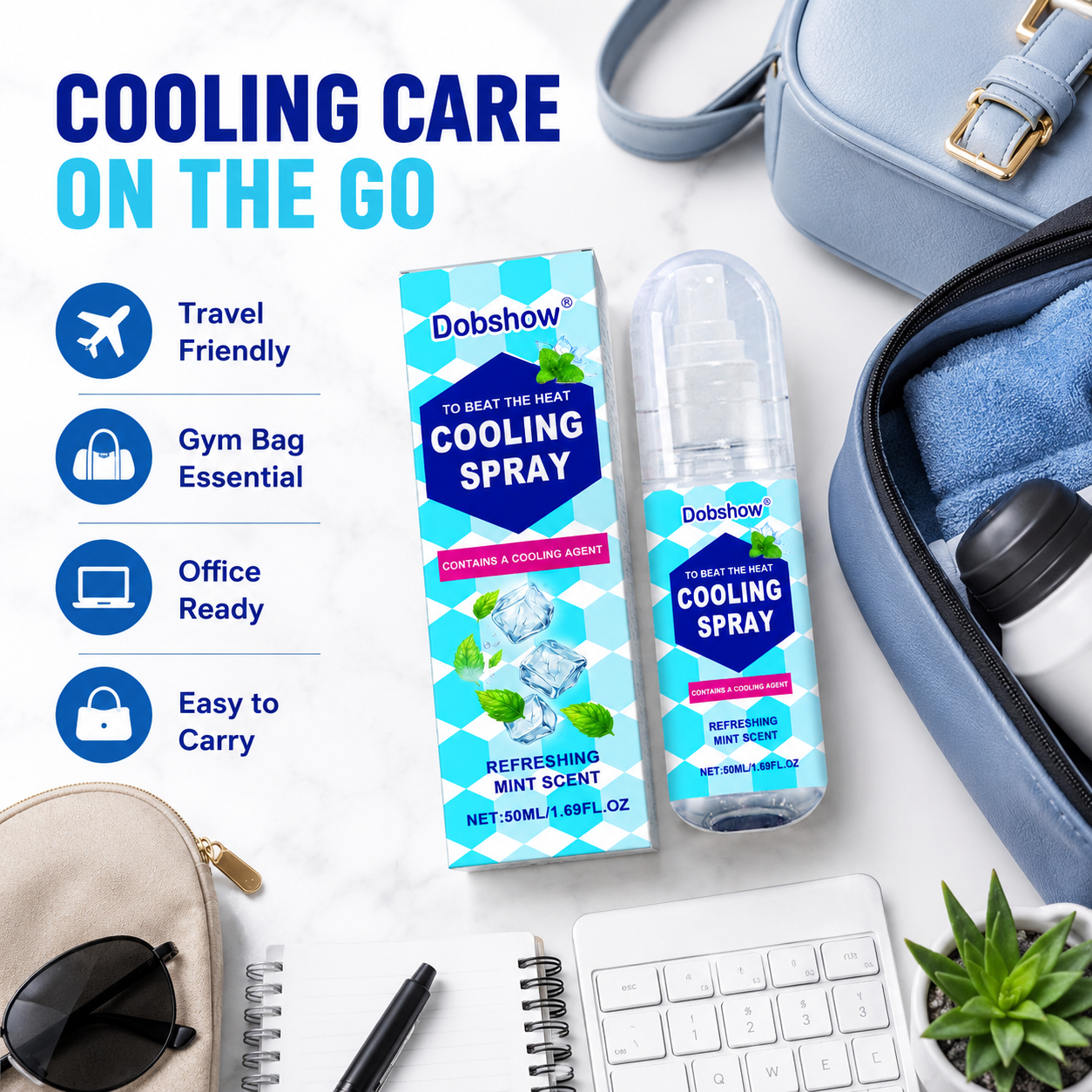 `Dobshow® Body Cooling Spray,Cool Spray for Summer